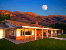 Alsion School with the Moon in background